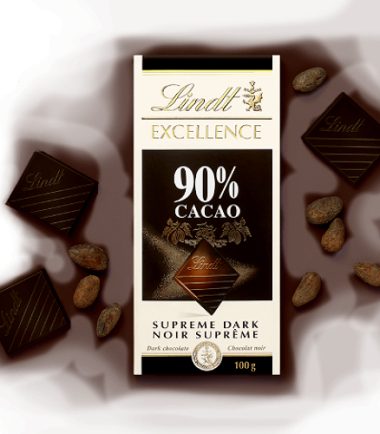 شکلات تلخ 90% لینت – 100 گرمی